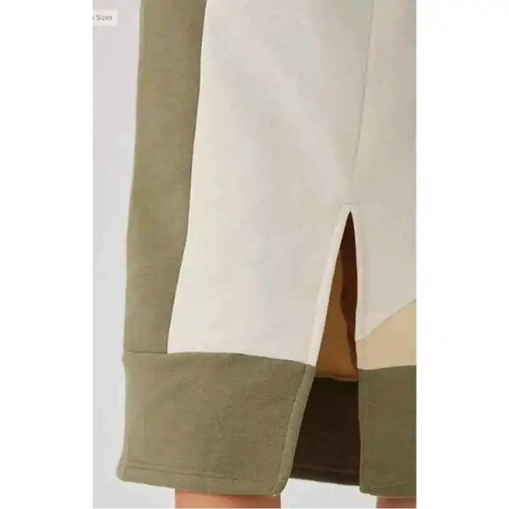 DAILY Practice By Anthropologie Color Blocked Midi Skirt Nwt New Size Xs Green - Picture 4 of 8